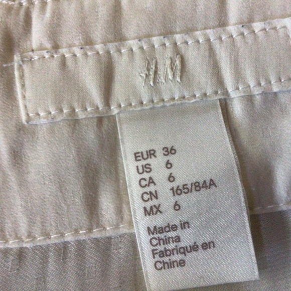 H&M cream satin Jacket, Size 6 - Picture 9 of 9